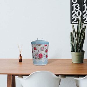 Cabilock Mini Table Trash Office Trash can Bathroom Garbage can Kitchen Trash can 13 Gallon can Decorative Garbage