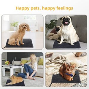 SoftGym Pet Heating Pad Dog Heating Pad Dog Cat Warming Pad Electric Heated Pad for Dogs and Cats Heating Pad Dogs Heated Mat for Dogs Indoor Warming Mat with Auto Power（S）