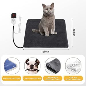 SoftGym Pet Heating Pad Dog Heating Pad Dog Cat Warming Pad Electric Heated Pad for Dogs and Cats Heating Pad Dogs Heated Mat for Dogs Indoor Warming Mat with Auto Power（S）