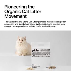 pidan Mixed Tofu Cat Litter - Dust-Free, Fast Drying, and Flushable Clumping Cat Litter - Unscented Kitty Litter for Odor Control