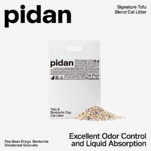 pidan Mixed Tofu Cat Litter - Dust-Free, Fast Drying, and Flushable Clumping Cat Litter - Unscented Kitty Litter for Odor Control