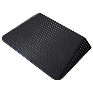4" rubber threshold ramp, doorways heavy duty wheelchair ramps, rated 2200 lbs load capacity, non-slip surface rubber solid threshold ramp for wheelchair, scooter, mobility scooters