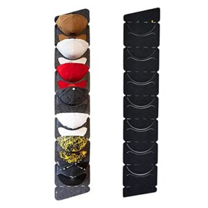 Askfairy Hat Rack for Baseball Caps 7 Pockets Hat Organizer, Closet Wall with Large Pockets, Caps Hat Holder Hanger for Baseball Sport Caps