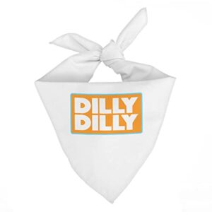dilly dilly pet bandana - text design dog bandana - funny pet scarf (l)
