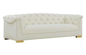 tov furniture farah cream velvet sofa
