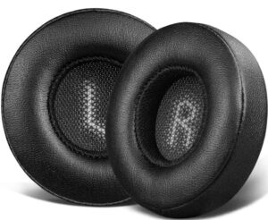 soulwit professional replacement ear pads for jbl e35 e45 e45bt bluetooth wireless headphones, earpads cushions with softer protein leather, noise isolation foam (black)