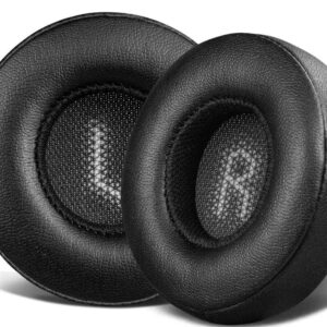 SOULWIT Professional Replacement Ear Pads for JBL E35 E45 E45BT Bluetooth Wireless Headphones, Earpads Cushions with Softer Protein Leather, Noise Isolation Foam (Black)