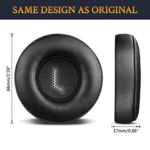 SOULWIT Professional Replacement Ear Pads for JBL E35 E45 E45BT Bluetooth Wireless Headphones, Earpads Cushions with Softer Protein Leather, Noise Isolation Foam (Black)