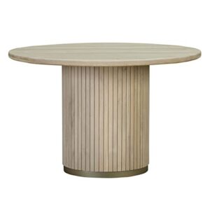 chelsea oak wood round dining table