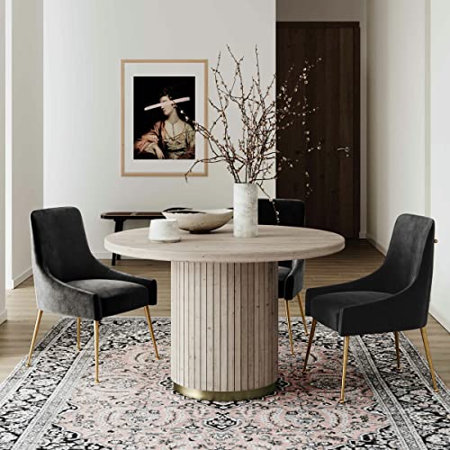 Chelsea Oak Wood Round Dining Table