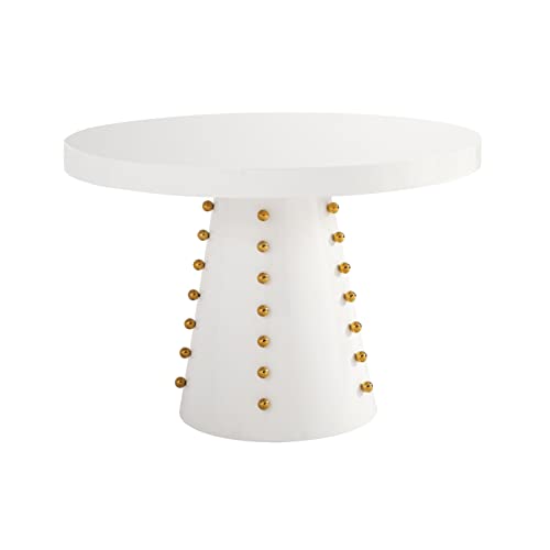 TOV Furniture Janice White Lacquer Dinette Table