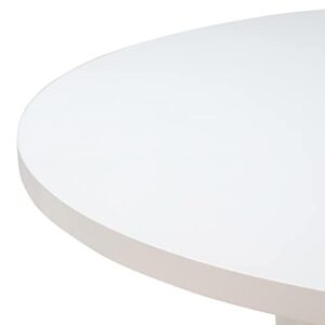 TOV Furniture Kali 55" White Round White Dining Table