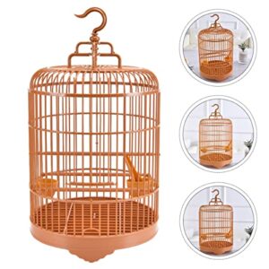 Mipcase 2 Pack Plastic Round Bird Bird cage jaulas para pajaros Bird Cages for Parakeets Cage for Parakeet