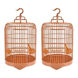 mipcase 2 pack plastic round bird bird cage jaulas para pajaros bird cages for parakeets cage for parakeet