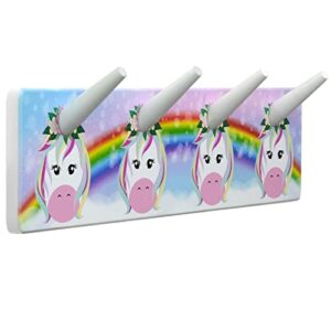 excello global products children's coat hooks (unicorn)