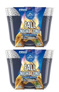 glade candle, fragrance candle infused with essential oils, air freshener candle, 3-wick candle (fall night long)