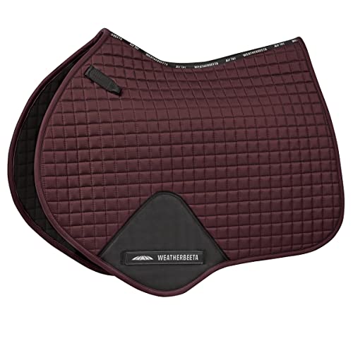 Weatherbeeta Prime Jump Shaped Saddle Pad, Mulberry, Full