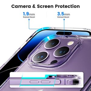 Mkeke for iPhone 14 Pro Max Case Clear, Not Yellowing Phone Case for iPhone 14 Pro Max Clear with Slim Cover & Shockproof Bumper 2022