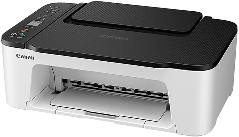 Canon PIXMA TS3 Series Color Inkjet Printer, All-in-One Wireless Print Copy Scan, Mobile Printing, 4800 x 1200 dpi, 1.5'' LCD, with MTC Printer Cable White