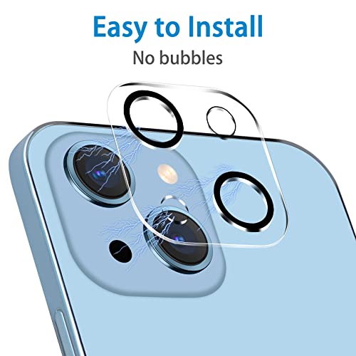 Dengduoduo 【3 Pack】 Tempered Glass Camera Lens Protector for iPhone 14 6.1" & iPhone 14 Plus 6.7", Ultra HD, 9H Hardness, Anti-Scratch, Case Friendly, Easy to Install [No Affect on Night Shots]