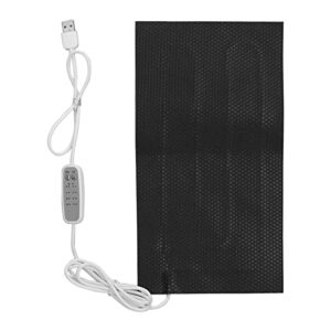 DC5V Temperature Regulating Heating Pad, Waterproof 4 Gear USB Power Electric Heating Pad Electric Cloth Heater(10x20cm/3.94x7.87in)