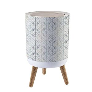 lgcznwdfhtz small trash can with lid for bathroom kitchen office diaper seamless inspired by retro wallpapes pastel colors bedroom garbage trash bin dog proof waste basket cute decorative