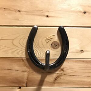 LBH Market Rustic Horseshoe Wall Hooks Antique Hooks for Barn Coat Rack Bridle Hooks for Tack Room Cowboy Hat Hanger Cowboy Hat Hook Western Horseshoe Hook Made in USA