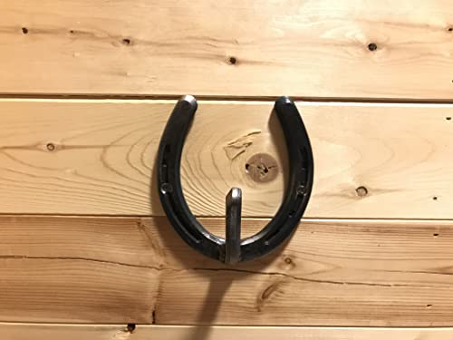 LBH Market Rustic Horseshoe Wall Hooks Antique Hooks for Barn Coat Rack Bridle Hooks for Tack Room Cowboy Hat Hanger Cowboy Hat Hook Western Horseshoe Hook Made in USA