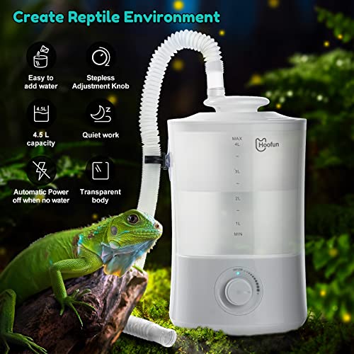 Reptile Humidifiers, 4.5L Mister for Reptiles, Reptile Fogger with