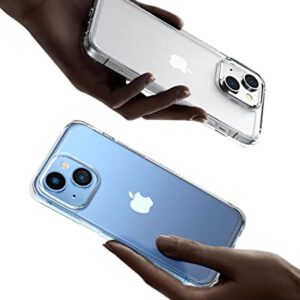 Mkeke for iPhone 14 Case & iPhone 13 Case Clear, [Anti Yellowing] Phone Case for iPhone 13 & 14 with Protective Bumper for Apple iPhone 14/iPhone 13 6.1''[Military Grade Protection]