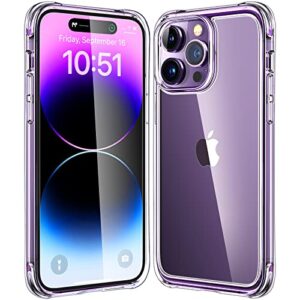 mkeke for iphone 14 pro case clear, [military grade protection] [not yellowing] shockproof phone case for apple iphone 14 pro 2022