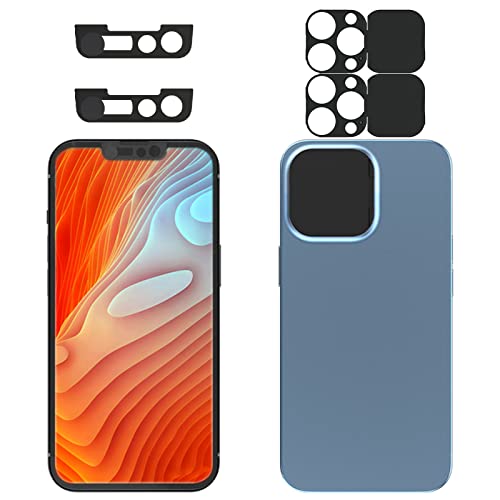 EYSOFT Privacy Cover Compatible for 13 Pro/iPhone 13 Pro Max with Front Camera Cover,Protect Privacy and Security But Not Affect Facial Recognition（2Pack）