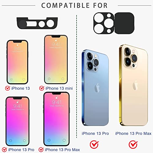 EYSOFT Privacy Cover Compatible for 13 Pro/iPhone 13 Pro Max with Front Camera Cover,Protect Privacy and Security But Not Affect Facial Recognition（2Pack）