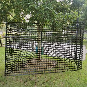 KALYSIE Safety Fence Plastic Mesh Fencing Roll, 4'x100' Feet 1 Roll with 100 Zip Ties, Temporary Reusable Netting for Snow Fence, Garden, Construction and Animal Barrier (Black MW 10.71 lb/roll)
