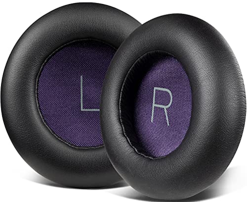 SOULWIT Replacement Ear Pads Cushions for Plantronics BackBeat Pro Wireless Noise Canceling Headphones, Earpads with Noise Isolation Memory Foam, Softer Protein Leather (Black)