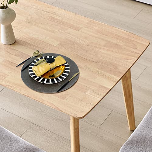 seonyou Solid Wood Kitchen Dining Table Mid Century Modern Wooden Dining Room Table Rectangular Kitchen Table Rustic Restaurant Table