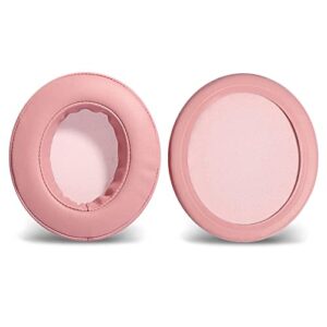 replacement earpads protein leather ear pads cushions cover repair parts compatible with razer kraken bt kitty edition wireless headphones (pink)