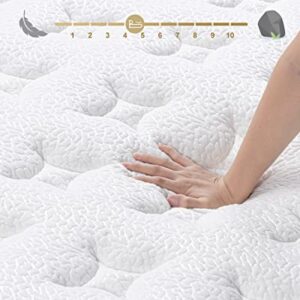 BedStory King Mattress - Made in USA - 14 Inch Hybrid Mattress Medium Feel, Individually Wrapped Coils for Pressure Relief & Motion Isolation, 80”x76”x14”