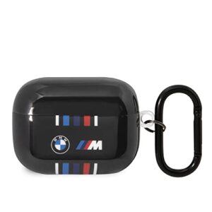 cg mobile bmw - m collection - airpods pro cases tpu colored multiple lines and logo printed glossy - black