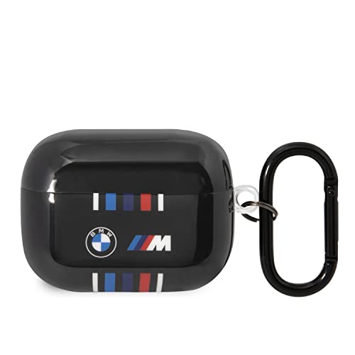 CG MOBILE BMW - M Collection - AIRPODS PRO Cases TPU Colored Multiple Lines and Logo Printed Glossy - Black