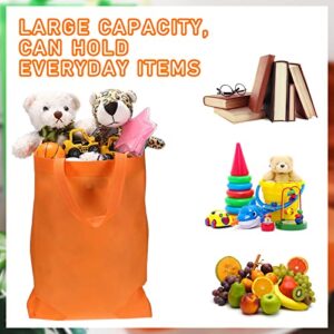 72 Pcs Non Woven Tote Bags Reusable Gift Bags with Handles Bulk Kids Gift Bags Foldable Bag Grocery Bags for Christmas Birthdays Wedding Party Favors Grocery Shopping Holiday Presents