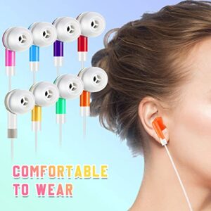 50 Pack Earbuds Bulk for Classroom Kids Wire Earphones Students Ear Buds Set Stereo Headphones for Kids Adults Schools Libraries, 3.5 MM Audio Jack (Mixed Colors)