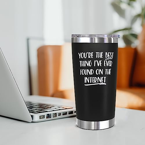 SHOW-YA Gifts for Him - Long Distance Relationships Gifts,Anniversary Romantic Gifts for Him Husband Men - Funny Birthday Gifts for Him Tumbler 20oz…