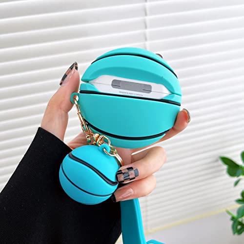 Airpod Case, Cute Cartoon Design The Silicone Protective Cover, Airpod 1/2 Protective Case, Suitable for Boys, Girls and Teenagers. (Ball)
