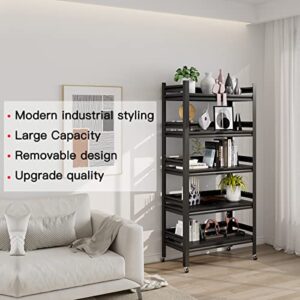 MOLYHOM Storage Shelves Heavy Duty, Garage Storage Racks and Shelving, 5-Tier Metal Shelves for Storage