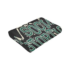 Social Distortion Blanket Flannel Plush Throw,Soft Blanket Blanket for Bedroom Living Room Couch Bed Sofa 80"X60"