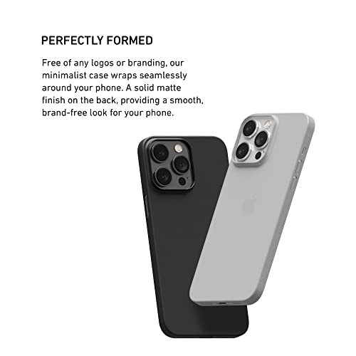 PEEL Ultra Thin iPhone 14 Pro Case, Blackout - Minimalist Design | Branding Free | Protects and Showcases Your Apple iPhone 14 Pro