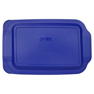 Pyrex 233-PC 3qt Lagoon Blue Replacement Food Storage Lids - 2 Pack Made in the USA