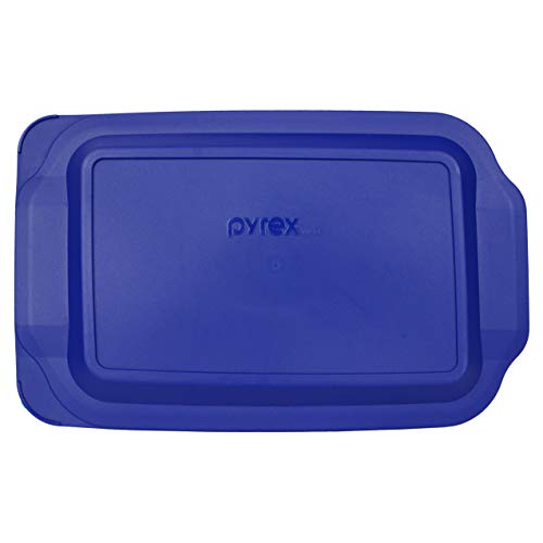Pyrex 233-PC 3qt Lagoon Blue Replacement Food Storage Lids - 2 Pack Made in the USA