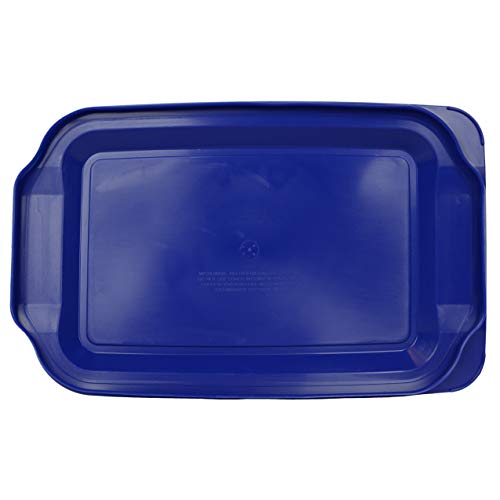 Pyrex 233-PC 3qt Lagoon Blue Replacement Food Storage Lids - 2 Pack Made in the USA